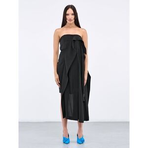 JW Anderson trench bandeau dress black UK8/US4